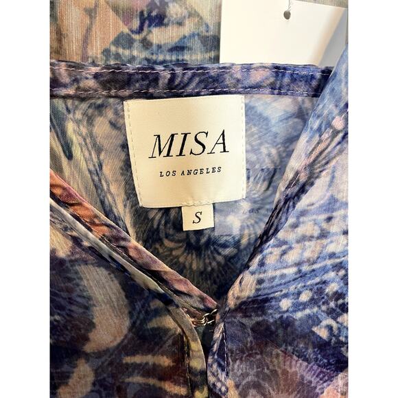 $660  Misa Los Angeles Persephone Ruffle Maxi Dress Size S - Picture 7 of 7